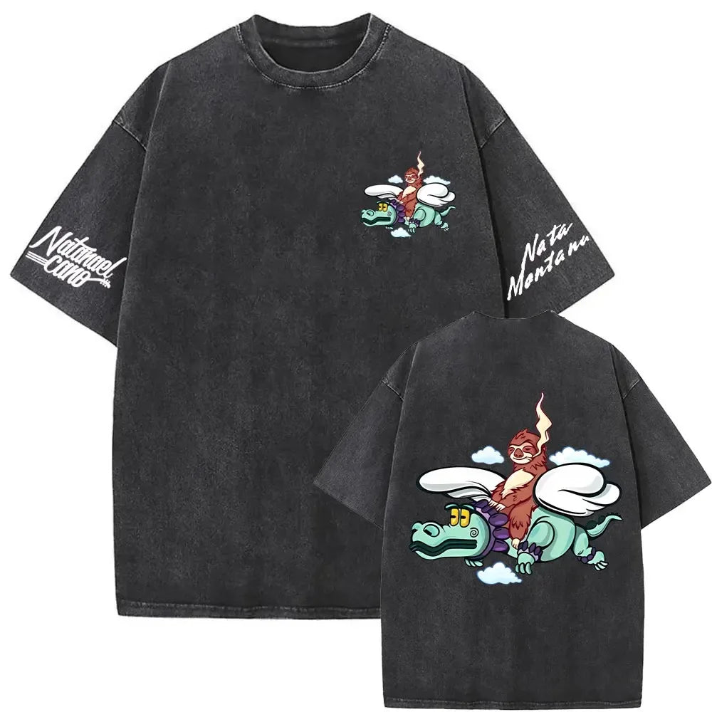 Camisa Deslavada Nata x Junior H