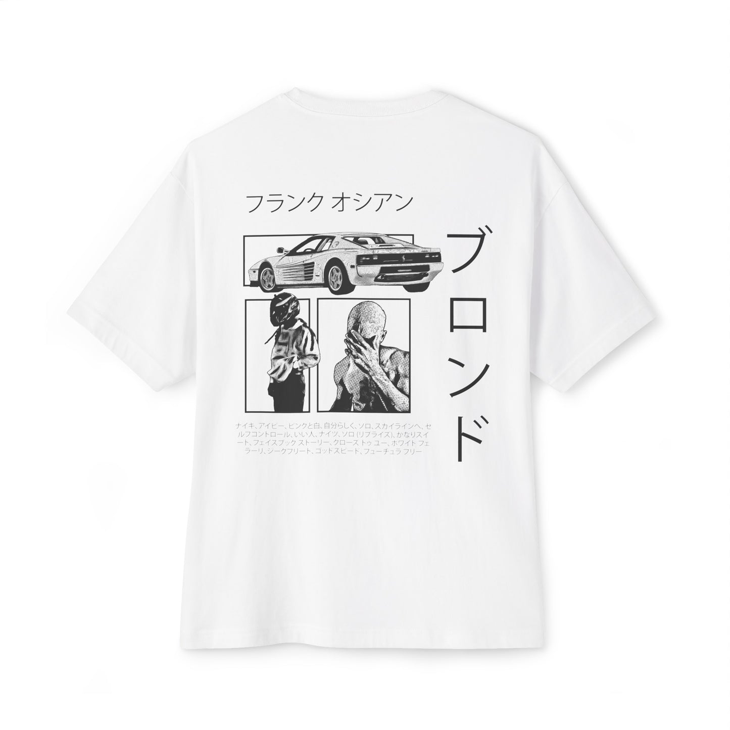 Frank Ocean Blond Oversize Shirt Black and White