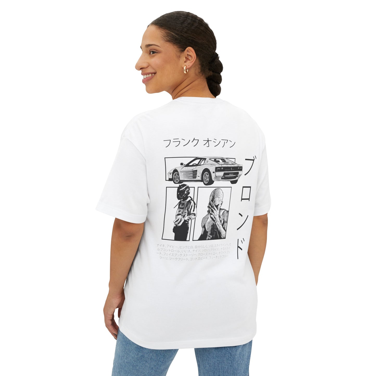 Frank Ocean Blond Oversize Shirt Black and White