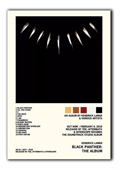 Kendrick Lamar frames 47x32 cm