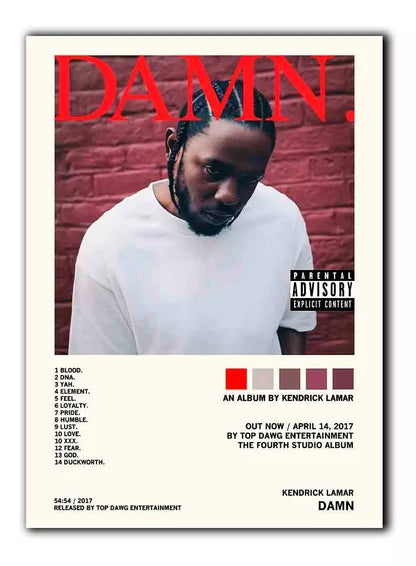 Kendrick Lamar frames 47x32 cm