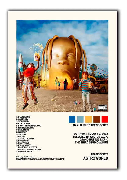 Travis Scott Frames 47x32 cm