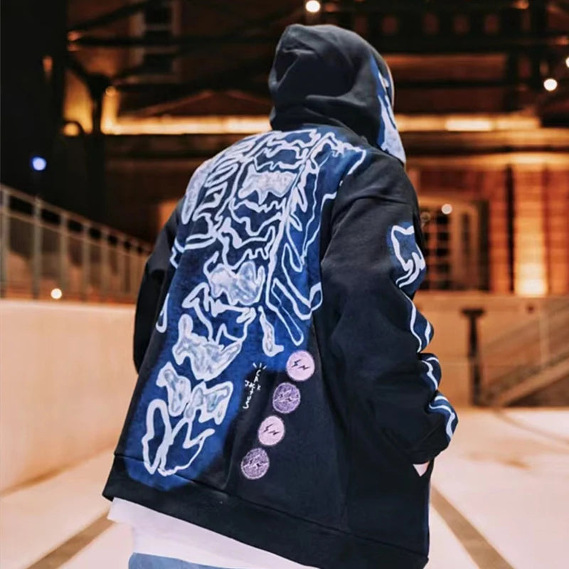 Hoodie Cactus Jack Cardigan Skull