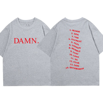 Camisa Kendrick Lamar Damn Tracklist