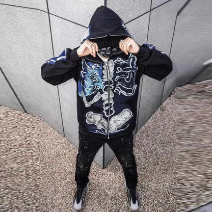 Hoodie Cactus Jack Cardigan Skull