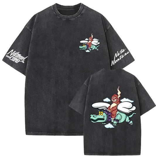 Camisa Deslavada Nata x Junior H