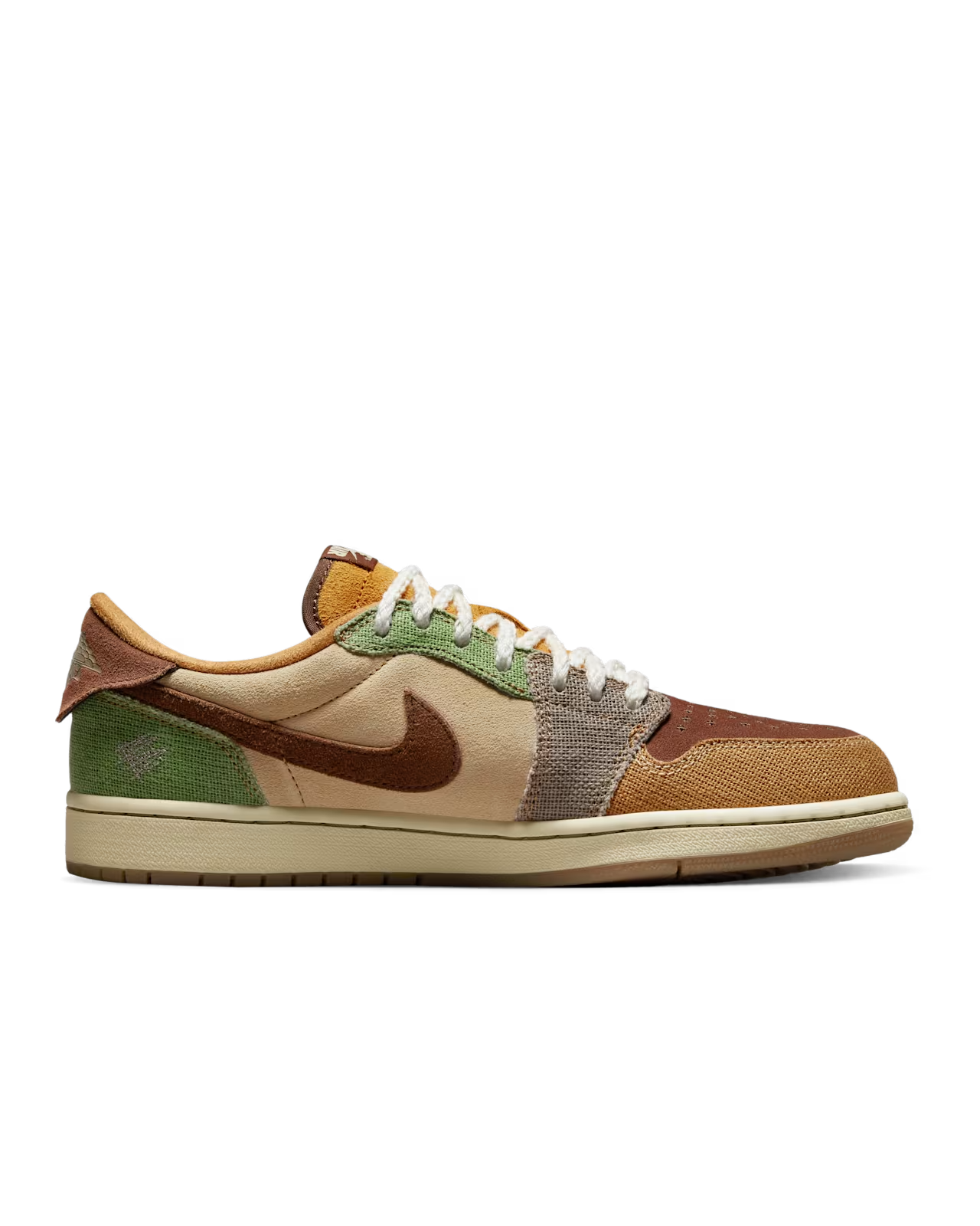 Air Jordan 1 Low Zion Williamson Flax and Oil Green