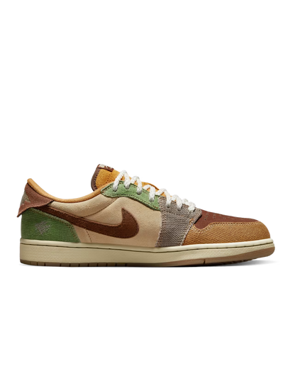 Air Jordan 1 Low Zion Williamson Flax and Oil Green